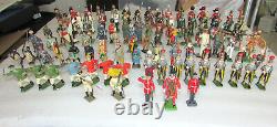 100 Pc Mixed Group Lot Lead Toy Soldiers Britains England Spain France USA Etc