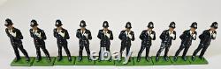 10 pieces of Toy soldiers Britain's 1986 English Policeman Bobby Metal Figure's