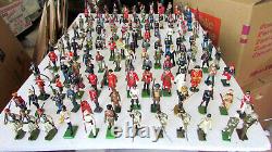 132 Pc Mixed Group Lot Lead Toy Soldiers Britains England Spain France USA Etc