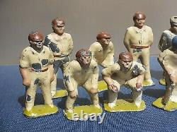 13 Old Vintage Antique Pixyland Kew Painted Lead Cricketer Figures Sports Team