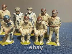 13 Old Vintage Antique Pixyland Kew Painted Lead Cricketer Figures Sports Team