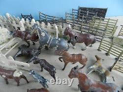 180 Joblot Collection Vintage Britains (+ Other) Lead Animal Farm People Figure