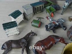 180 Joblot Collection Vintage Britains (+ Other) Lead Animal Farm People Figure