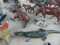 180 Joblot Collection Vintage Britains (+ Other) Lead Animal Farm People Figure