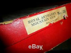 1915 Britains Regiments of All Nations # 28 Royal Artillery Mountain Gun & Box
