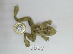 1930's Britains 3 1/2 solid lead frog garden ornament