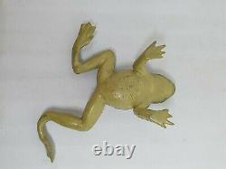 1930's Britains 3 1/2 solid lead frog garden ornament