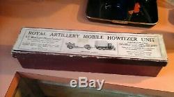 1940's Britains Royal Artillery Howitzer Unit Set 99% Original Paint With Box