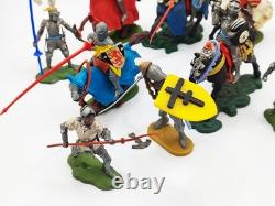 1950's 60's Britains Swoppets 15th Century Knights X 9 5 Horses & Complete