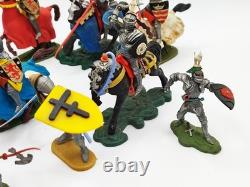 1950's 60's Britains Swoppets 15th Century Knights X 9 5 Horses & Complete