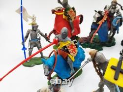 1950's 60's Britains Swoppets 15th Century Knights X 9 5 Horses & Complete
