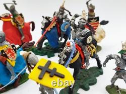 1950's 60's Britains Swoppets 15th Century Knights X 9 5 Horses & Complete