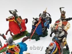 1950's 60's Britains Swoppets 15th Century Knights X 9 5 Horses & Complete
