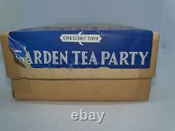 1950s Crescent 54mm hollow-cast lead figures Garden Tea Party Set