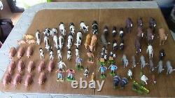 1970's huge job lot bundle Britains Ltd figures cows horses pigs people donkey