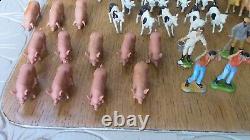 1970's huge job lot bundle Britains Ltd figures cows horses pigs people donkey