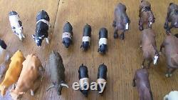 1970's huge job lot bundle Britains Ltd figures cows horses pigs people donkey