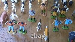 1970's huge job lot bundle Britains Ltd figures cows horses pigs people donkey