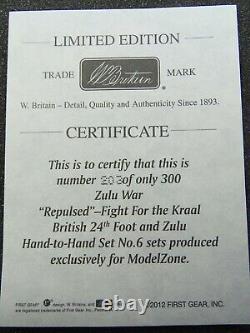 1/30 Zulu War BRITISH 24th FOOT And ZULU Hand to Hand Set 6 20115 Britains 85695