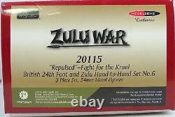 1/30 Zulu War BRITISH 24th FOOT And ZULU Hand to Hand Set 6 20115 Britains 85695