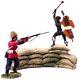 20030 Breaching The Wall, British 24th Foot & Attacking Zulu Udloko Warrior