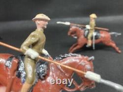 21st Lancers In Steel Helmets Set 94 By Britains (Blue 93) Lances Restored