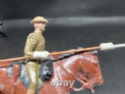 21st Lancers In Steel Helmets Set 94 By Britains (Blue 93) Lances Restored