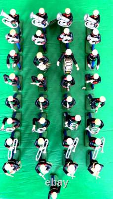 3 Mounted Marching Display Bands 104 Vintage Lead Soldiers Hand Painted 1950