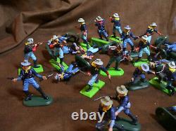 43 Pcs Vintage 1971 Britain's Deetail 7th Cavalry on Foot Gen Custer