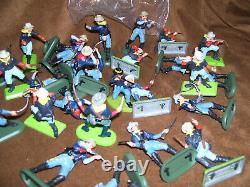 43 Pcs Vintage 1971 Britain's Deetail 7th Cavalry on Foot Gen Custer