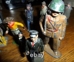 44 LOT Vintage Barclay Britains Lead Toy Soldiers & Bombs Missiles Estate Find