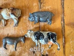 50+ Vintage Britains Lead Figures Soldiers Animals JobLot Mid Century SEE DES