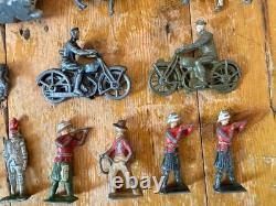 50+ Vintage Britains Lead Figures Soldiers Animals JobLot Mid Century SEE DES