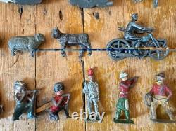 50+ Vintage Britains Lead Figures Soldiers Animals JobLot Mid Century SEE DES