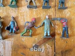 50+ Vintage Britains Lead Figures Soldiers Animals JobLot Mid Century SEE DES