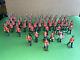 52 Pcs Britains Eyes Right Toy Soldier Lot British Line Infantry & Drums Bugles