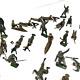 54 X Britains Early Hollow Cast Lead Soldiers Gunner Soldier C1916. Ww1 (64)