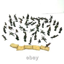 54 x britains Early Hollow Cast Lead Soldiers Gunner Soldier c1916. Ww1 (64)