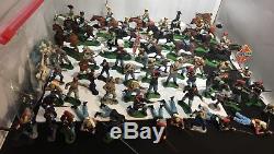 58 Most Britains Deetail LTD Toy Soldiers Horse Figures Mixed Lot 1970's Rare