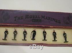 7 Pc W Britain Royal Marines 35 Toy Soldier Wb Britains Military