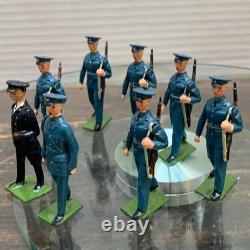 8 Lot BRITAINS BRITISH ROYAL AIR FORCE RAF DRESS UNIFORM TOY SOLDIER Lead 60-70s