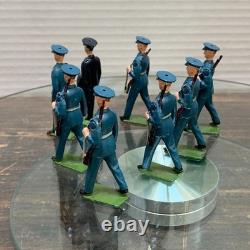 8 Lot BRITAINS BRITISH ROYAL AIR FORCE RAF DRESS UNIFORM TOY SOLDIER Lead 60-70s
