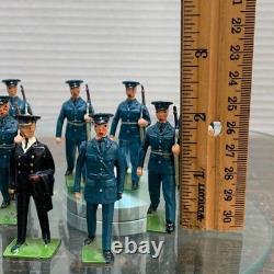 8 Lot BRITAINS BRITISH ROYAL AIR FORCE RAF DRESS UNIFORM TOY SOLDIER Lead 60-70s