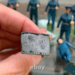8 Lot BRITAINS BRITISH ROYAL AIR FORCE RAF DRESS UNIFORM TOY SOLDIER Lead 60-70s
