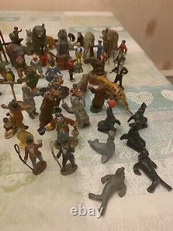 95 Vintage Lead Circus Figures Britains Timpo Charbens Wendal & Misc Unknown