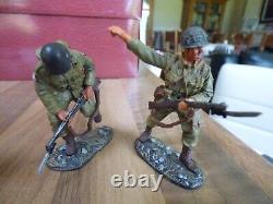 9 Figures WILLIAM BRITAIN Toy Soldier Set US STRIKE ATTACK 17595 EXCELLENT COND