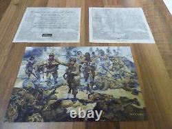 9 Figures WILLIAM BRITAIN Toy Soldier Set US STRIKE ATTACK 17595 EXCELLENT COND
