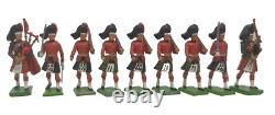 9x BRITAINS COLLECTORS EDITION HIGHLANDER SCOTTISH TOY SOLDIERS KILTS