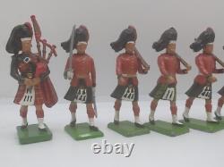 9x BRITAINS COLLECTORS EDITION HIGHLANDER SCOTTISH TOY SOLDIERS KILTS
