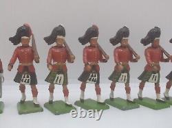 9x BRITAINS COLLECTORS EDITION HIGHLANDER SCOTTISH TOY SOLDIERS KILTS